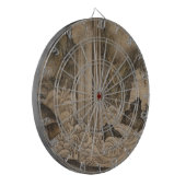 滝(日本の風景画)（狩野元信） ダーツボード (正面左)