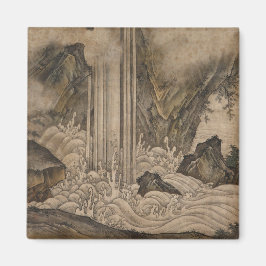 滝(日本の風景画)（狩野元信） マグネット