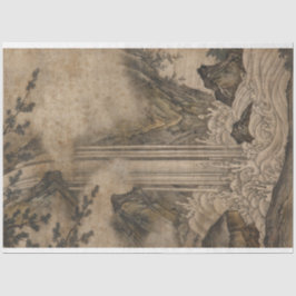 滝(日本の風景画)（狩野元信） 薄葉紙