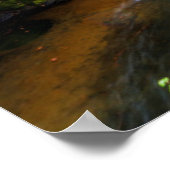 滝 |水栓ウォーターフォールズ日光日本秋 ポスター (角)