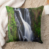 滝、浜鹿海岸、ハワイ クッション (ブランケット)