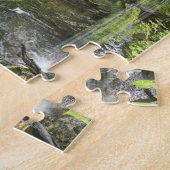 滝、穏健な雨林、ニュージーランド。 ジグソーパズル (側面)