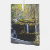 滝 |素晴らしスモークマウンテン国立公園 ガラスオーナメント (正面左)