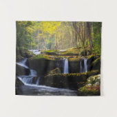 滝 |素晴らしスモークマウンテン国立公園 タペストリー (正面(横))