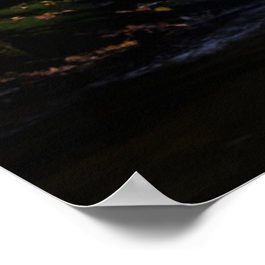 滝 |素晴らしスモークマウンテン国立公園 ポスター (角)