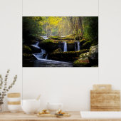 滝 |素晴らしスモークマウンテン国立公園 ポスター (キッチン)