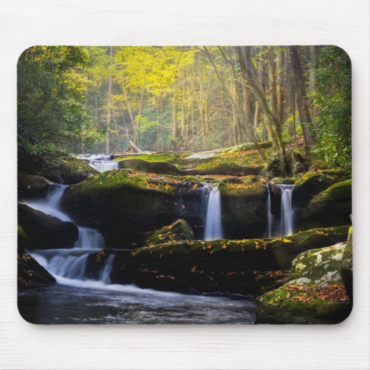 滝 |素晴らしスモークマウンテン国立公園 マウスパッド (正面)