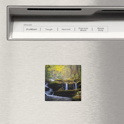 滝 |素晴らしスモークマウンテン国立公園 マグネット (インサイチュ (食洗機))