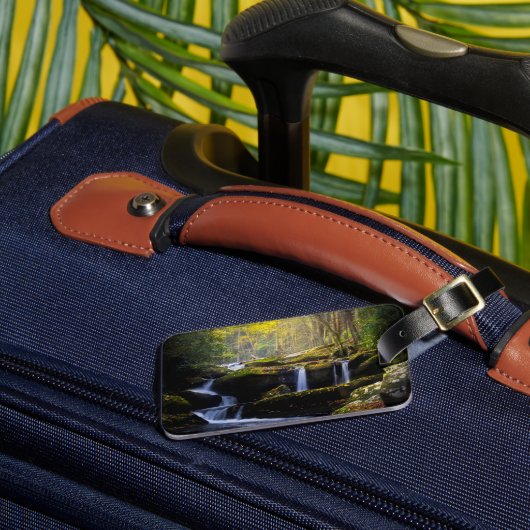 滝 |素晴らしスモークマウンテン国立公園 ラゲッジタグ (正面インサイチュ3)