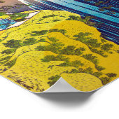 滝、葛飾北斎浮世絵 ポスター (角)