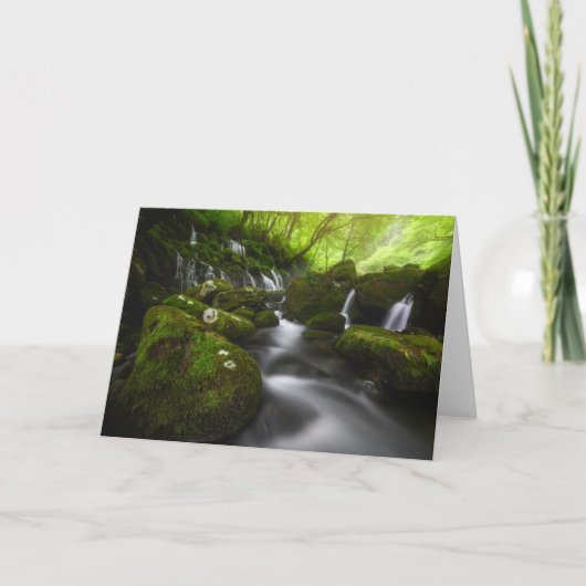 滝 |里山象形滝 カード (正面)