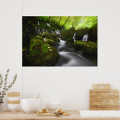 滝 |里山象形滝 ポスター (キッチン)