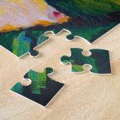 滝、1909年ワッシリー・カンディンスキー著 ジグソーパズル (側面)