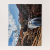 滝 | Fitz Roy Mountain,アルゼンチン ジグソーパズル (縦)