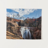 滝 | Fitz Roy Mountain，アルゼンチン タペストリー (正面(横))