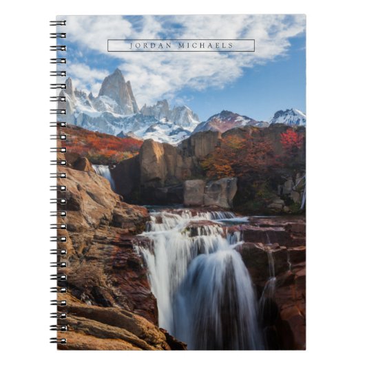 滝 | Fitz Roy Mountain,アルゼンチン ノートブック (正面)
