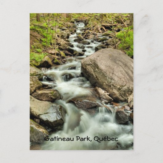 滝、Gatineau公園、ケベック ポストカード (正面)