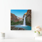 滝 | Havasu滝at Sunset スクエア壁時計 (ホーム)