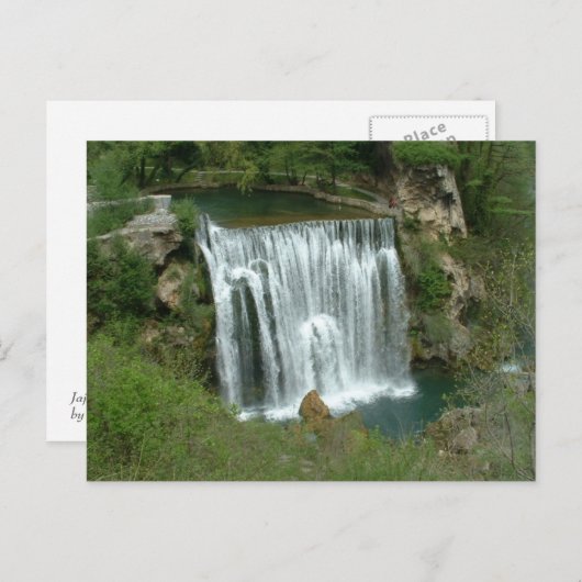 滝 – Jajce ポストカード (正面/裏面)