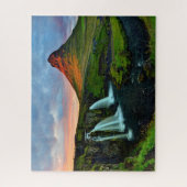 滝 | Kirkjufel，アイスランド ジグソーパズル (縦)