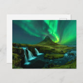 滝 | Kirkjufellfoss Waterfall，アイスランド ポストカード (正面/裏面)