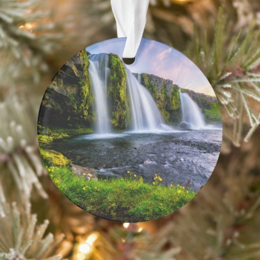 滝 | Kirkjufellsfoss，アイスランド オーナメント (ツリー)