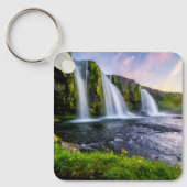 滝 | Kirkjufellsfoss,アイスランド キーホルダー (正面)