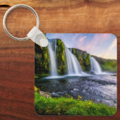 滝 | Kirkjufellsfoss,アイスランド キーホルダー (正面)