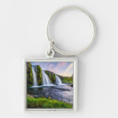 滝 | Kirkjufellsfoss,アイスランド キーホルダー (正面)