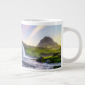 滝 | Kirkjufellsfoss,アイスランド ジャンボコーヒーマグカップ (右)