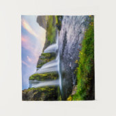 滝 | Kirkjufellsfoss，アイスランド タペストリー (正面)
