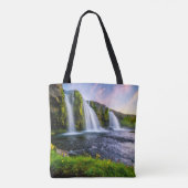 滝 | Kirkjufellsfoss,アイスランド トートバッグ (裏面)