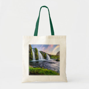 滝   Kirkjufellsfoss，アイスランド トートバッグ
