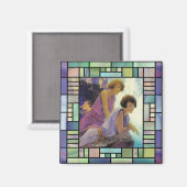 「滝」、Maxfield Parrish マグネット (正面/裏面)