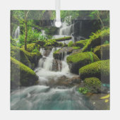 滝 | Phu Tub Berk Mountain，タイ ガラスオーナメント (正面)