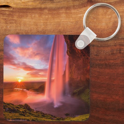 滝 | Seljalandsfoss Waterfall キーホルダー (裏面)