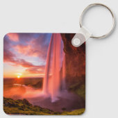 滝 | Seljalandsfoss Waterfall キーホルダー (裏面)