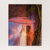 滝 | Seljalandsfoss Waterfall ジグソーパズル (縦)