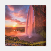滝 | Seljalandsfoss Waterfall マグネット (正面)