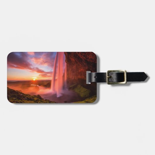 滝 | Seljalandsfoss Waterfall ラゲッジタグ (正面横)