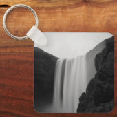 滝 | Skogafoss Waterfall，アイスランド キーホルダー (正面)