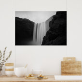 滝 | Skogafoss Waterfall，アイスランド ポスター (キッチン)