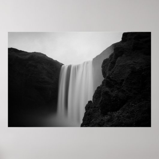 滝 | Skogafoss Waterfall，アイスランド ポスター (正面)