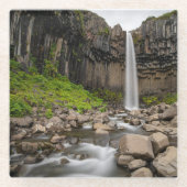 滝 | Svartifoss Waterfall, South Iceland ガラスコースター (正面)