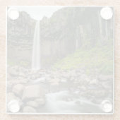 滝 | Svartifoss Waterfall, South Iceland ガラスコースター (裏面)