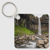 滝 | Svartifoss Waterfall, South Iceland キーホルダー (正面)