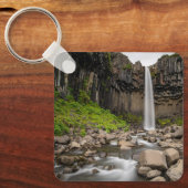 滝 | Svartifoss Waterfall, South Iceland キーホルダー (正面)