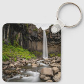 滝 | Svartifoss Waterfall, South Iceland キーホルダー (裏面)