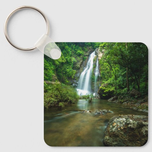 滝 | Tamnung Waterfall, Phuket Thailand キーホルダー (正面)