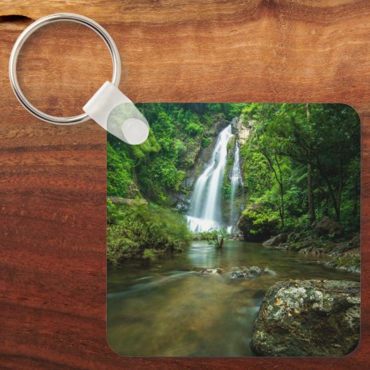 滝 | Tamnung Waterfall, Phuket Thailand キーホルダー (正面)